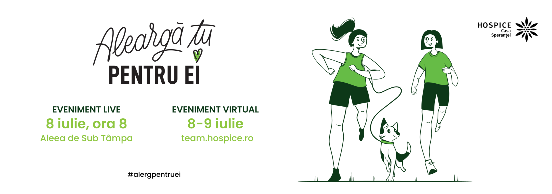 Alergăm din nou împreună, pentru EI. Pentru DOUĂ noi spitale de îngrijire paliativă.