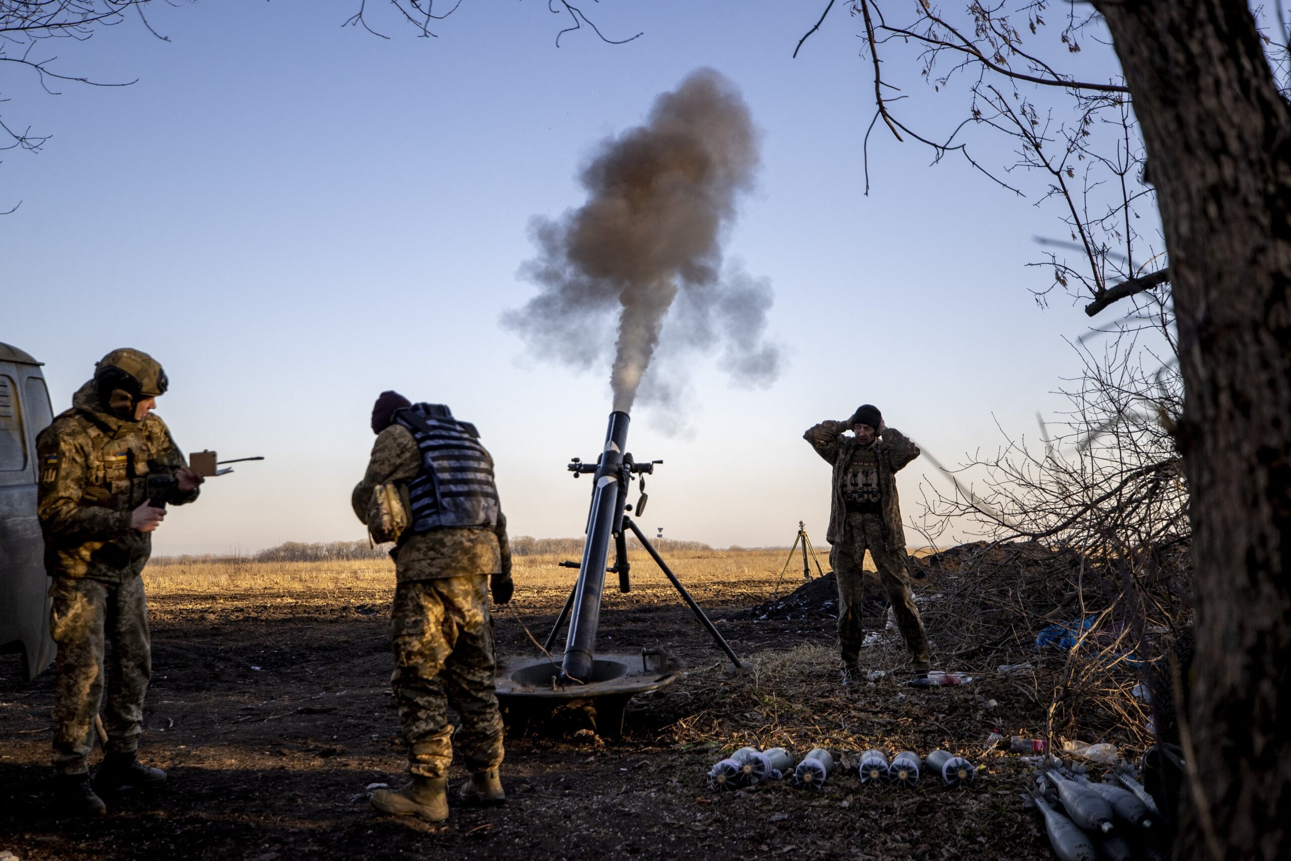 Military mobility continues on the Donbass frontline in Ukraine