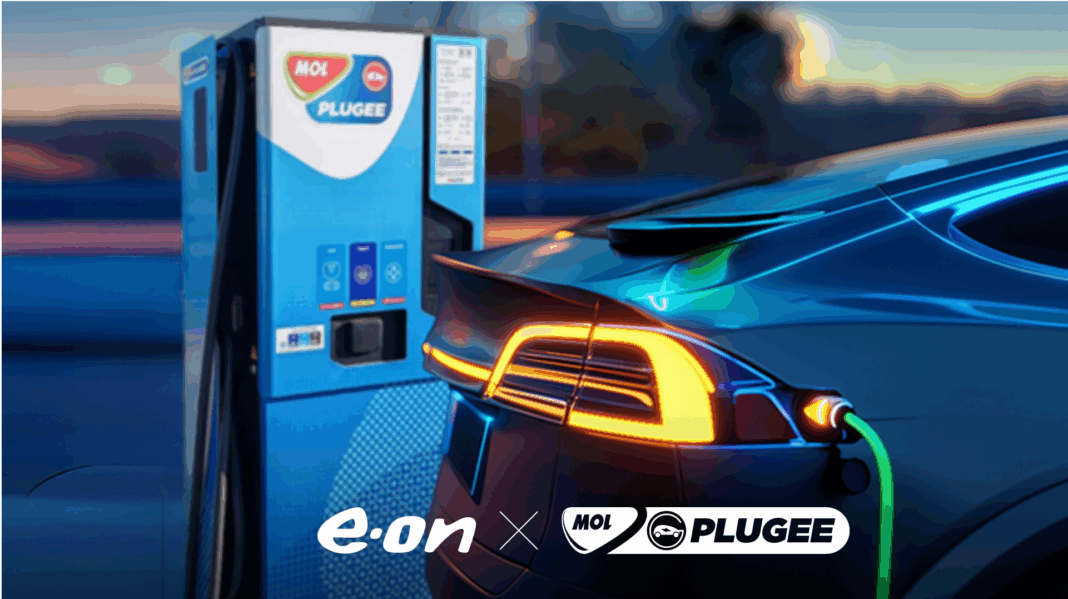 E.ON și MOL devin parteneri pentru e-mobilitate:592 de puncte de încărcare MOL Plugee, integrate în aplicația E.ON Drive