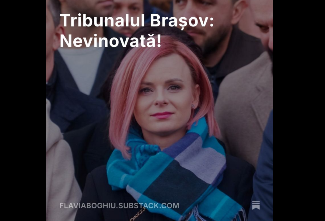 Flavia Boghiu, achitată în dosarul Catacombelor din Brașov: „Sunt nevinovată”