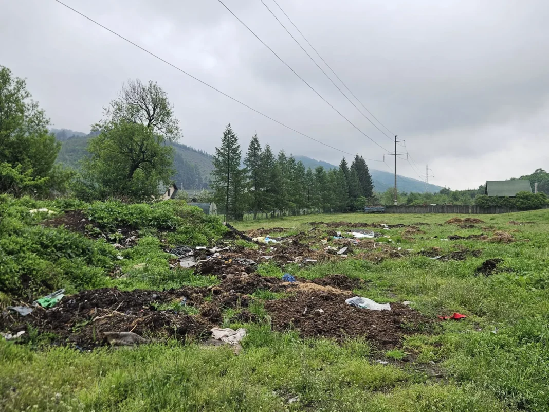 Rampa de gunoi de grajd din Tărlungeni, abandonată