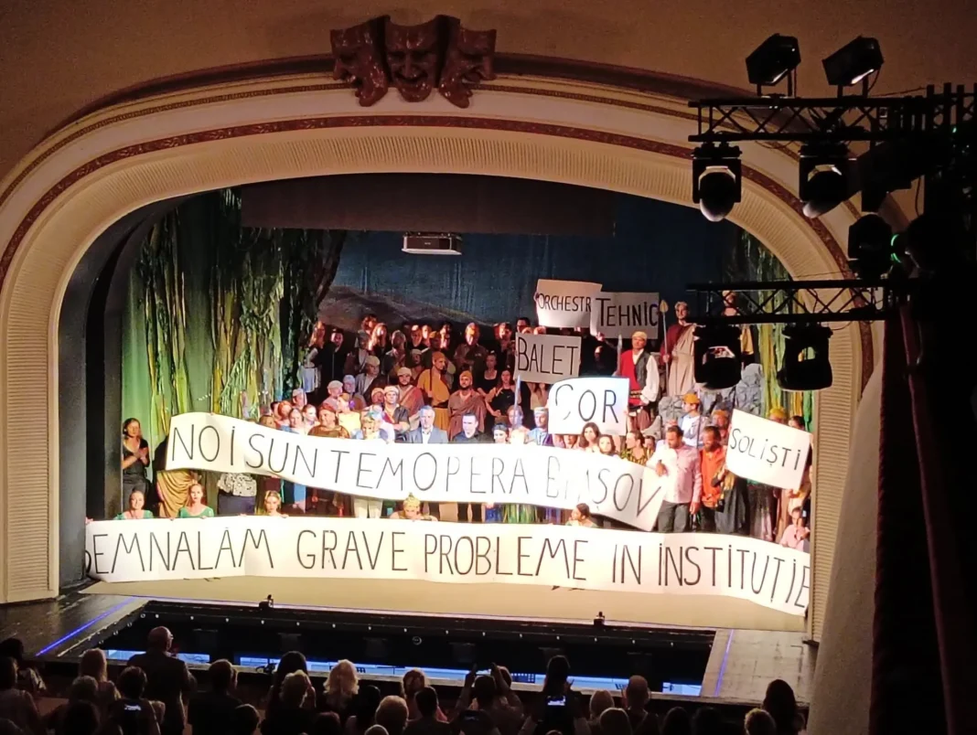 Artiștii Operei Brașov: Protest Unic Pe Scenă