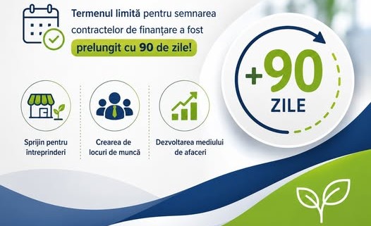 Prelungire termen semnare contracte finantare