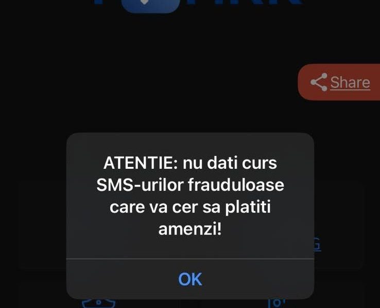 Atenție la mesajele false de amenzi în Brașov: Poliția Locală nu trimite SMS-uri