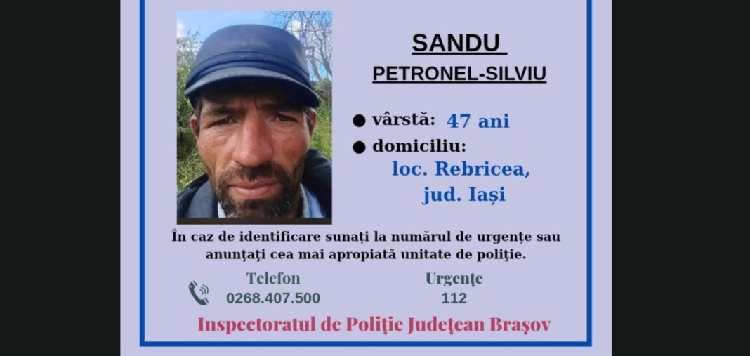 Cioban din județul Brașov dat dispărut. Apelați 112 dacă aveți informații