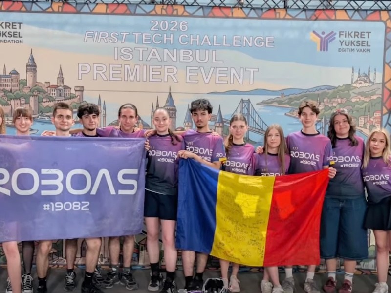 Echipa RoboAS a Colegiului „Șaguna” din Brașov, laureată la competiția internațională de robotică din Istanbul