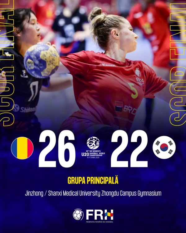 România triumfă la Mondialul U20 de handbal feminin