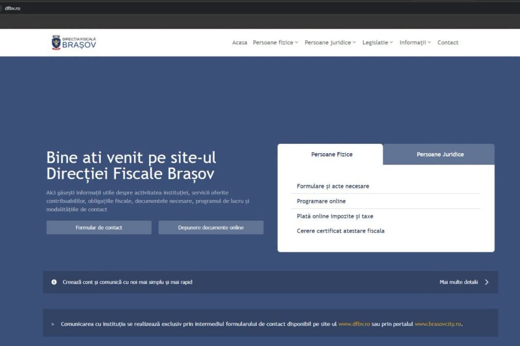 Site-ul Direcției Fiscale Brașov repus în funcțiune după atacul cibernetic de ieri. Nicio informație nu a fost compromisă