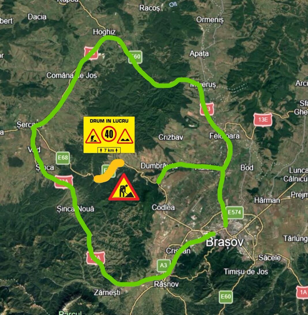 Atenție, șoferi! Restricții majore de trafic pe DN1 între Brașov și Făgăraș