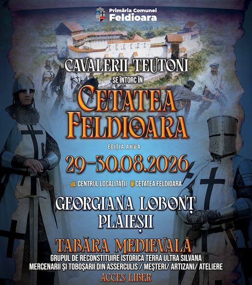 Cavalerii Teutoni revin la Cetatea Feldioara pentru a XIV-a ediție a festivalului medieval