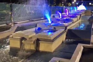 Fântâna arteziană din Parcul Trandafirilor, modernizată și dotată cu jocuri de lumini