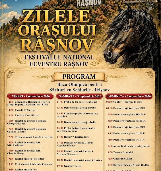 Festivalul Ecvestru de la Râșnov: Trei zile de spectacole ecvestre, muzică și tradiții la Complexul Olimpic