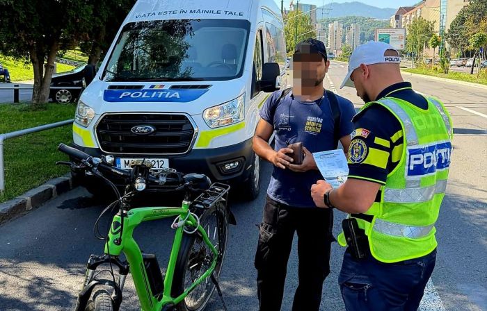 Peste 180 de amenzi în Brașov într-o zi: Bicicliștii, cei mai sancționați, șase prinși sub influența alcoolului