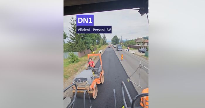 Restricții de trafic pe DN1 între Brașov și Făgăraș din cauza lucrărilor de reabilitare la Vlădeni