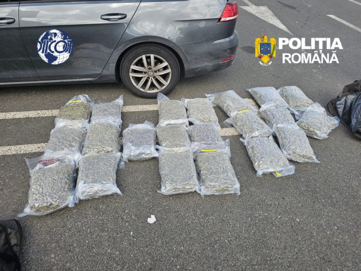 Brașovean prins cu 21 kg de canabis