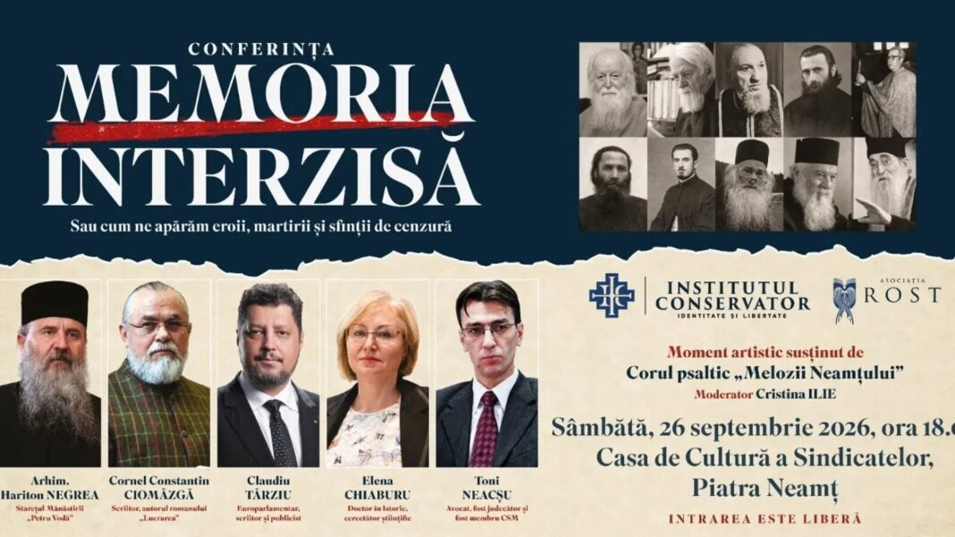 Conferință despre Memoria Interzisă la Piatra Neamț