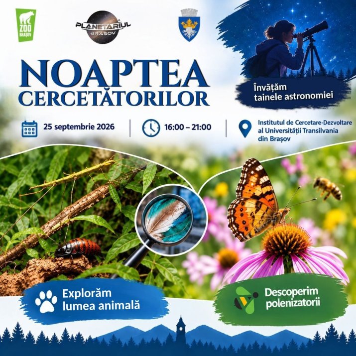 Grădina Zoologică Brașov la Noaptea Cercetătorilor