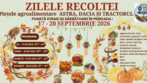 Start de toamnă în Brașov cu ‘Zilele Recoltei’: Must și delicii tradiționale în trei piețe