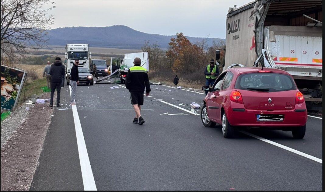 Accident Grav pe DN1 Blochează Traficul între Perșani și Vlădeni
