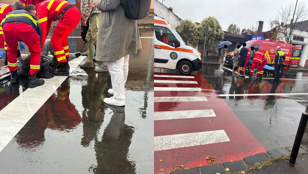 Accident în Brașov: Pieton lovit pe trecerea de pietoni