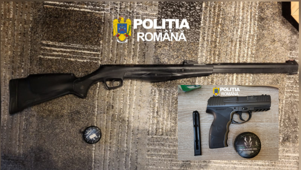 Arsenal Descoperit la Ghimbav: Arme și Articole Pirotehnice