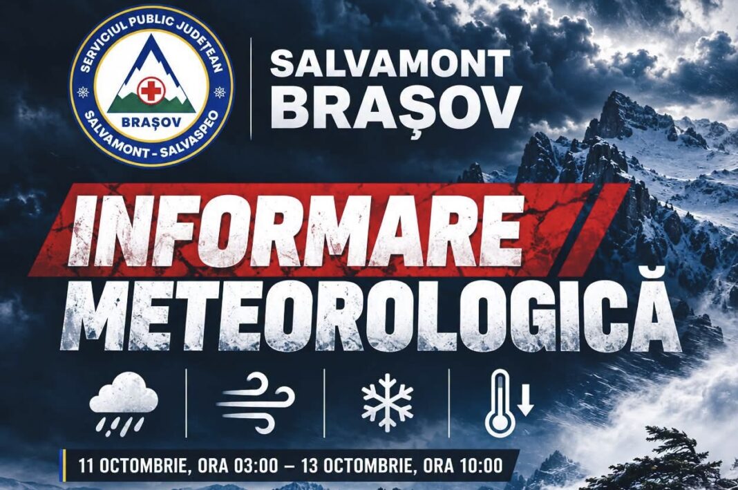 Avertizare Salvamont: Vânt Puternic și Ninsori la Munte