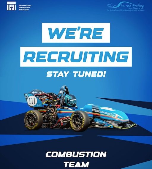 Echipa Combustion Recrutează pentru Formula Student 2026-2027