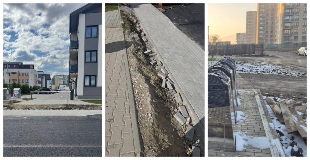 Intrare auto blocată după modernizarea străzii