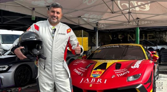 Marius Baciu, Copilot în Ferrari la Poiana Brașov