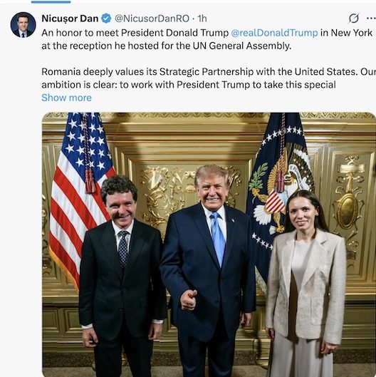 Nicușor Dan și Donald Trump, întâlnire la New York