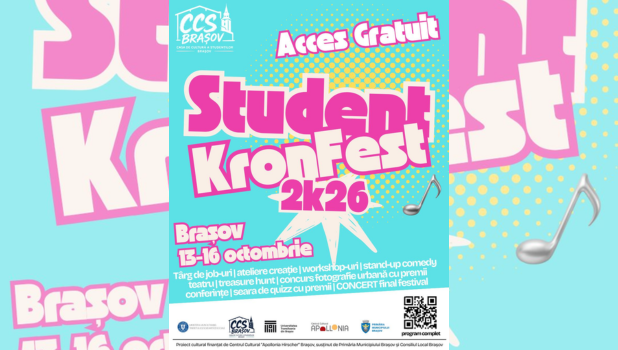 Student Kronfest 2K26: Festival Gratuit la Brașov