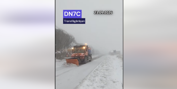 Transfăgărășan închis temporar din cauza vremii nefavorabile