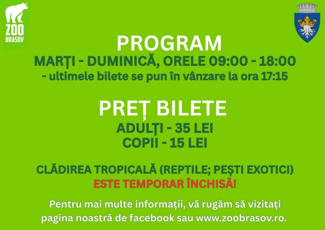 Zoo Brașov Adopta Programul de Iarnă
